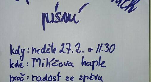 Zpívání postních písní 