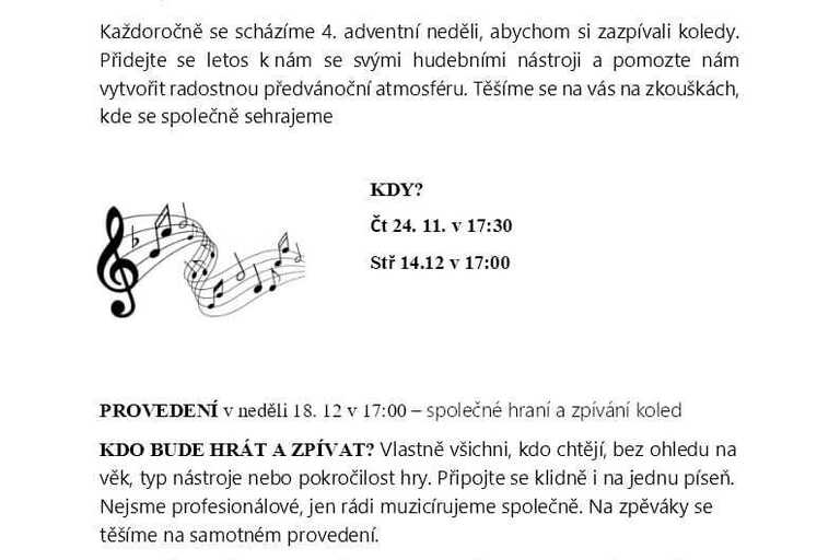 Veřejná zkouška koled