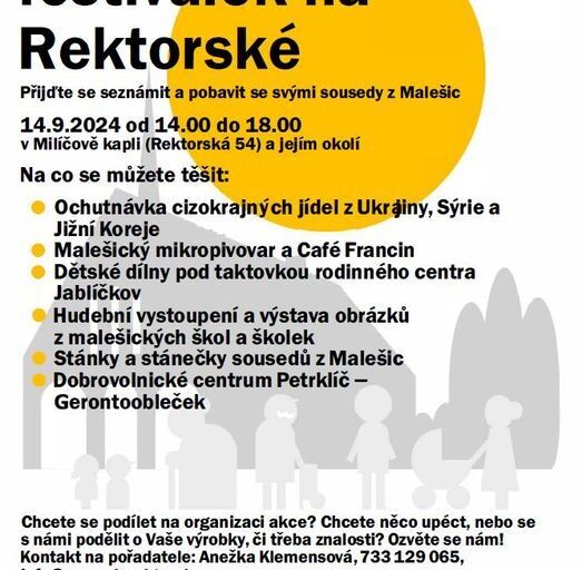 Sousedský festiválek na Rektorské 